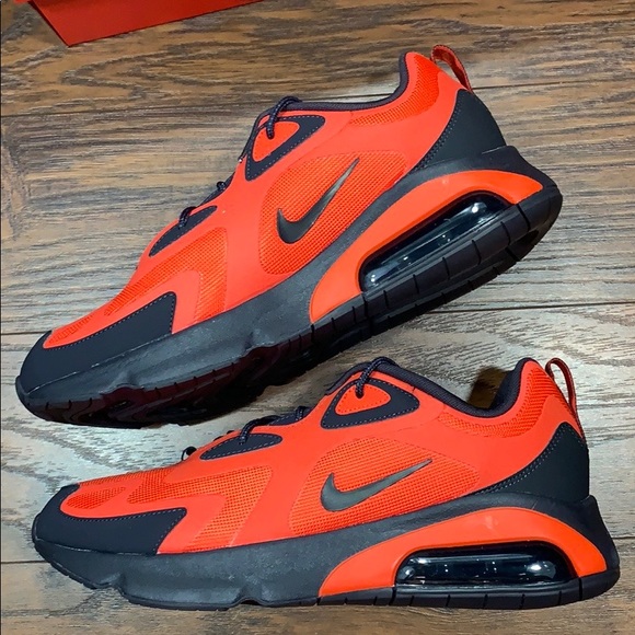 NIKE AIR MAX 200 Habanero Red/Oil Grey - Picture 11 of 16